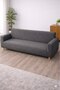Leaf Patterned Seat Cover 3+3+1+1 Set Stretchy Elastic Non-Slip Full-Fit Sofa Cover - 2