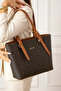 Women's Large Size 4-Compartment Shoulder Bag & Clutch Bag (35X25 cm) - 3