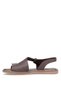 Elit Koc54-07 Women's Genuine Leather Flat Sandals Brown - 3