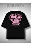 Positive Heart Printed Premium Oversized t Shirt