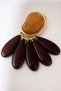 Serena Seri̇ Bohemian Style Caramel Color Stone Dangle Earrings - H Lightweight Daily and Occasion Earrings - 4