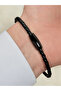 Black Steel Leather Men's Bracelet Frj10190B-G 2-Year Warranty Gift Boxed - 2