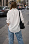 Women's Oversize Long Basic Shirt - 2