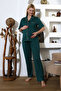 Pregnant Women's Adjustable Waist Short Sleeve Pajama Set