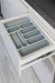 Gray Color Drawer Cutlery Holder and Ladle Holder, 55X49 cm (Can Be Cut to 49X40 cm)