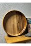 Natural Wooden Bowl |   27 cm Diameter – 4 cm Height |   Presentation, Service and Decoration - 5
