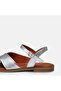Large Size Women's Sandals Genuine De Leather 1-42-43-44-Silver - 7
