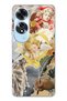 Oppo A60 Compatible Angels and Sculpture Collage Patterned Transparent Phone Case