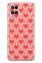 Oppo A54 Compatible Retro Heart Patterned Transparent Phone Case