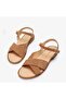 Large Size Women's Sandals Genuine De Leather 1-42-43-44-Mink Suede - 5