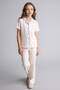 100% Cotton Floral Short Sleeve Buttoned Top Wide Cut Bottom 2-Piece Pajama Set Girls H2654A826Sp