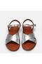 Large Size Women's Sandals Genuine De Leather 1-42-43-44-Silver - 3