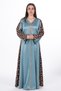 women satin jalabiya dress