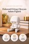 Decorative Figure of Man Reading a Book Led Night Light White Lumina Collection