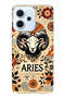 Oppo Reno 14F Compatible Aries Zodiac Patterned Transparent Phone Case