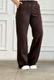 Wide Leg Trousers with Elastic Waist - 4