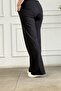 Wide Leg Trousers with Elastic Waist - 8