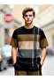 Men Color Block T-Shirt and Shorts Set - 5