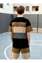 Men Color Block T-Shirt and Shorts Set - 2