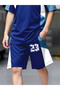 Men Number Print T-Shirt and Shorts Set - 6