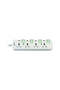 Universal 4-Way Socket Extension 13 A with Surge Protection and LED Indicator