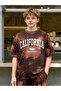 Men Tie-Dye Print Relaxed Fit T-Shirt and Shorts Set - 4