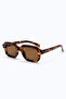 نظارات شمسية Murvik Brown طبعة الفهد بإطار عظمي للجنسين UV400 Vintage Retro