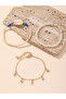 Set of 3 - Girls Shell Seed Bead Stars Anklet - 4