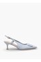 أحذية نسائية بكعب صغير مع إبزيم - 3