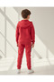 Boys Red Printed 3 Piece Sweatshirt Set - 2