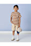 Boys Cream Striped T-Shirt - 2