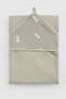 Organic Cotton Double-Layer Muslin Beach Towel Swaddle Green