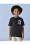 Boys Black Acid Wash T Shirt - 3