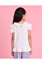 Girls White Embellished T-Shirt - 3
