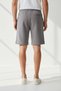 Men Dark Grey Textured Lounge Short - 2