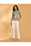 Women Green Printed T-Shirt - 2