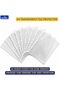 A4 Transparent 11 Hole Document Sheet Protectors – 60 Micron PP, 100 Pack for Office School & Home - 2