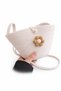 Girl's Knitted Bag Handmade Cotton Thread Children's O Shoulder Bag Flower Detailed Mini Bag - 2