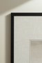 1 Piece Black Wooden Framed Minimalist Landscape Vintage Painting - 4
