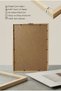 1 Piece Natural Wooden Framed Minimalist Landscape Vintage Painting - 5
