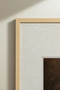 1 Piece Natural Wooden Framed Vintage Painting with Dark Flowers Theme - 4