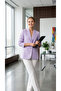 Women's Button-Detail Purple Blazer Jacket - 4