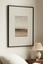1 Piece Black Wooden Framed Minimalist Landscape Vintage Painting
