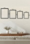 1 Piece Black Wooden Framed Abstract Do Textured Ansima Vintage Painting - 6