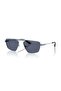 Aex 2059S 613287 56 Unisex Geometric Blue Metal Sunglasses