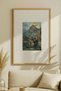 1 Piece of Vintage Painting with Natural Wooden Frame and Nature Scene - 2