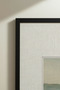 2 Pieces of Vintage Paintings with Black Wooden Frames, Nature and Mountain Themes - 4