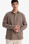 Regular Fit Cotton Lu Brown Men's Shirt F9275Ax/Bn534 - 2