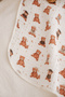 Organic 4 Layer Muslin Blanket , Baby Kids 80X100 cm - Teddy - 4