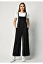Women's Linen Mixed Straps Pocketed Back Tie-Detail Comfortable Cut Jumpsuit